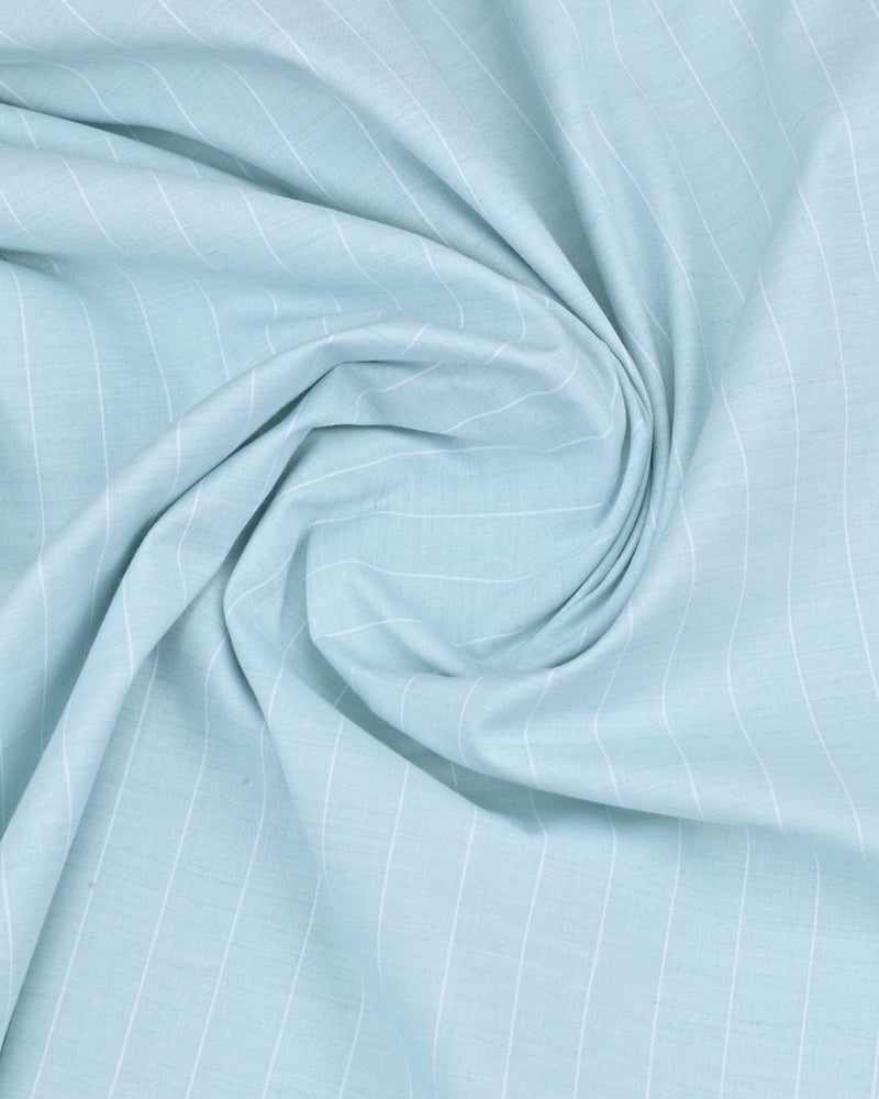 Mint Green Stripes - Full-Cotton Rich