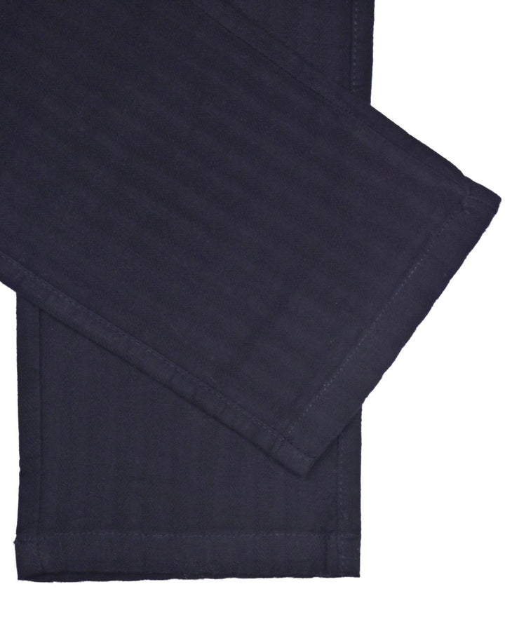 Black Stripes - 2 way stretch - COTTON LINEN PANT