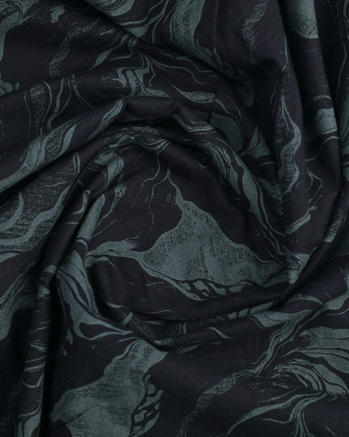 Black Mesh Print -Full-Stain Proof