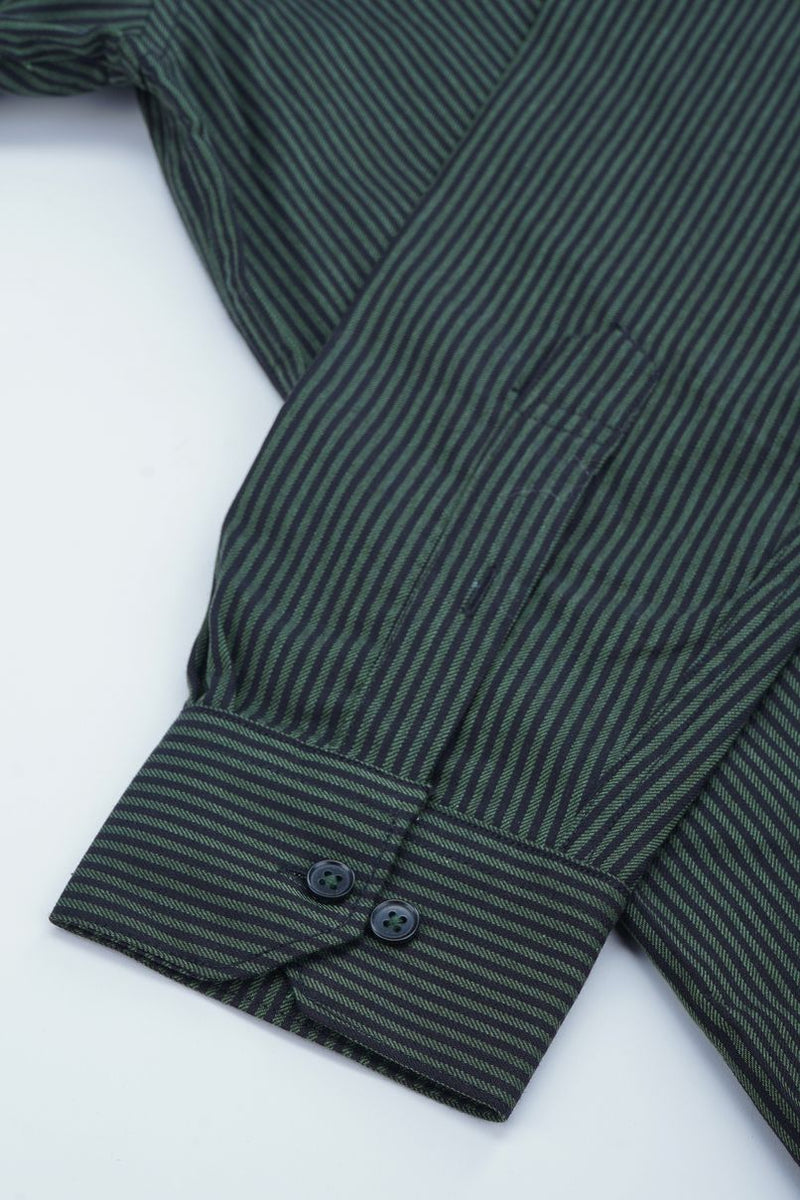 Green & Black Formal Stripes - Full-Stain Proof