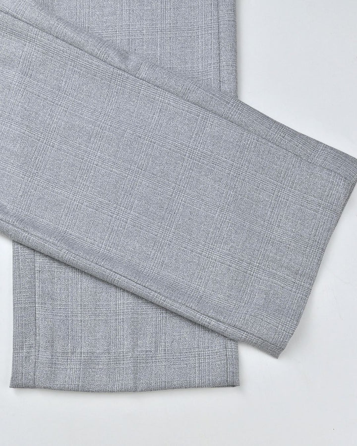 Grey Multi Line Checks - Wrinkle free Formal Pant