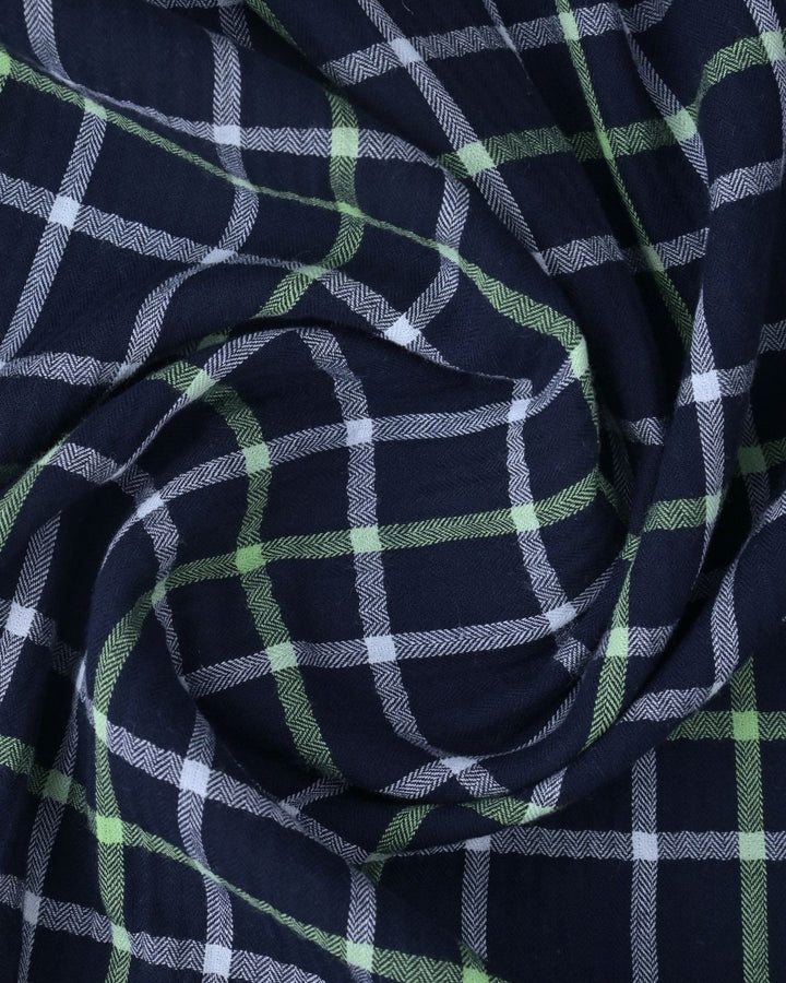 Navy & Radium Line Checks-Full-Stain Proof