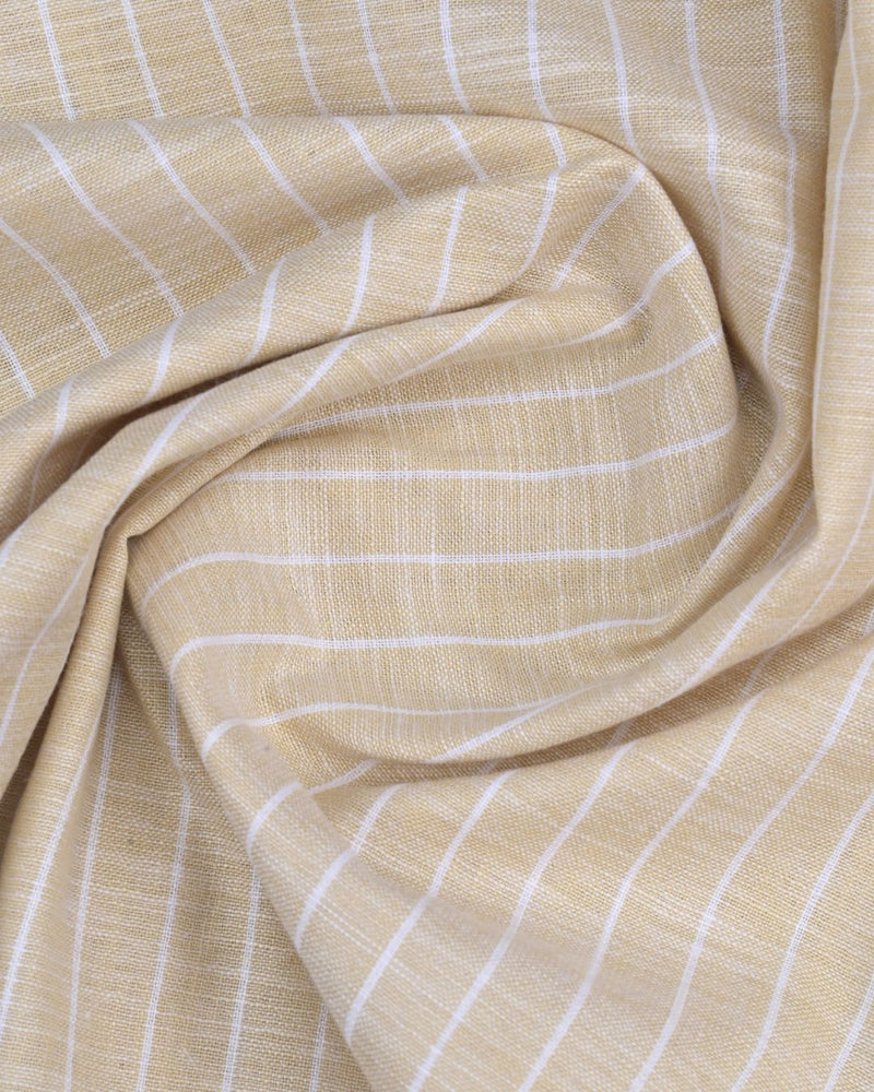 Sandal Cream & White Stripes -Full-Bamboo Linen