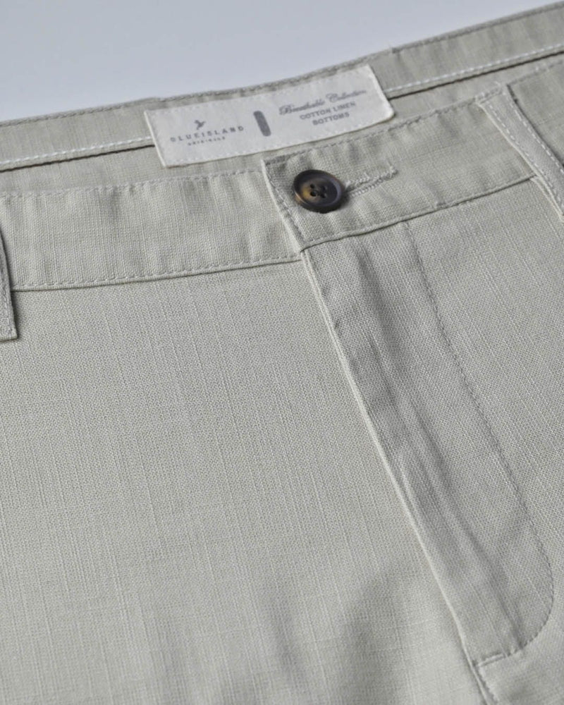 Dusty Cream - 2 way stretch - COTTON LINEN PANT