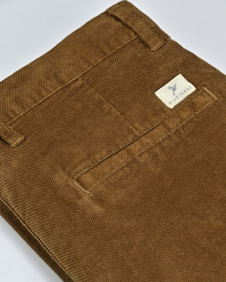 Golden Khaki Structured - Corduroy Pant
