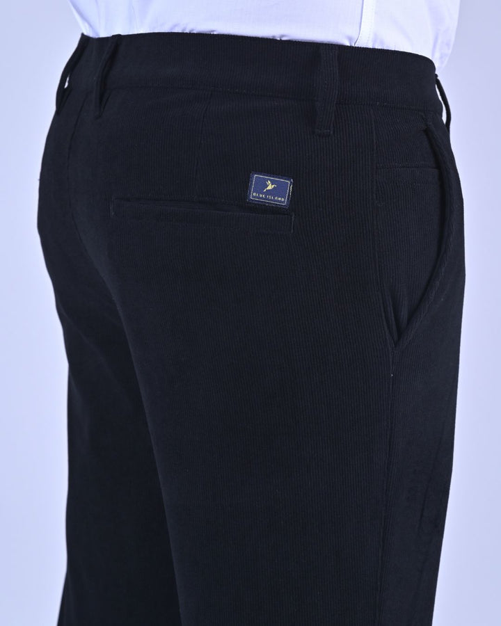 Black Fine Stripe - Corduroy Pant