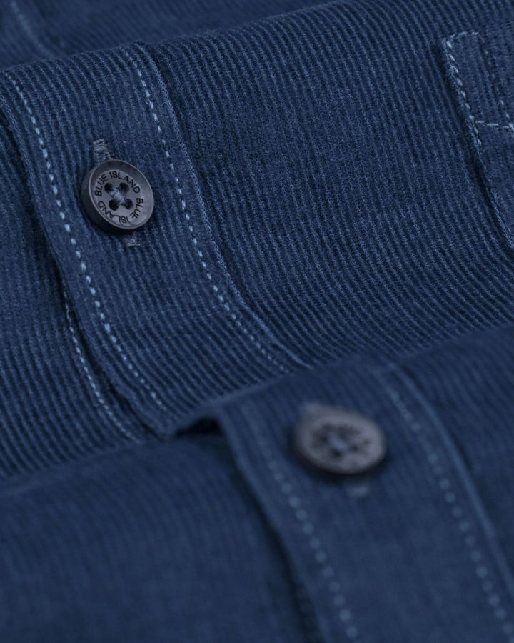 Midnight Blue -Full-Corduroy Shirt