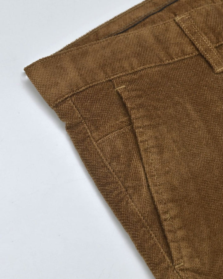 Golden Khaki Structured - Corduroy Pant