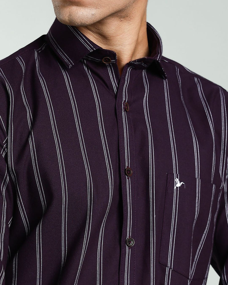 Classy Wine Stripes- Full-Stain Proof