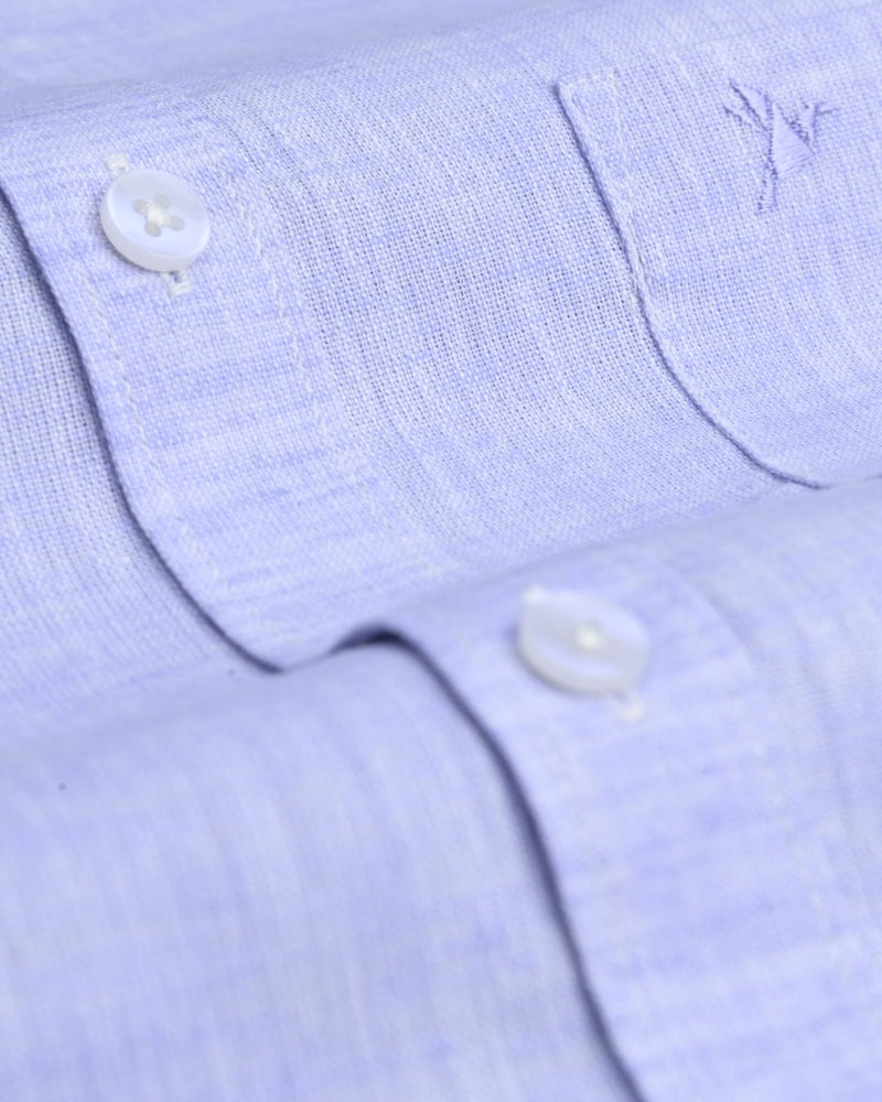 Soft Blue -Full-Bamboo Linen