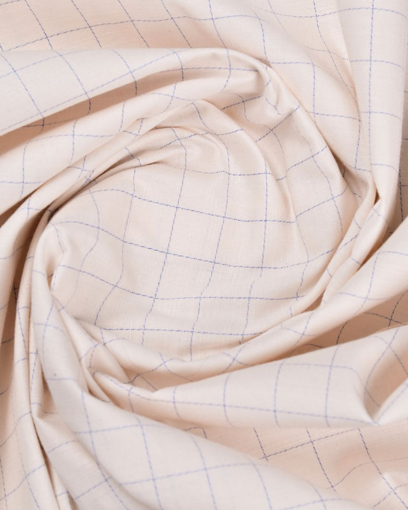 Mild Ivory Checks - Full-Cotton Rich