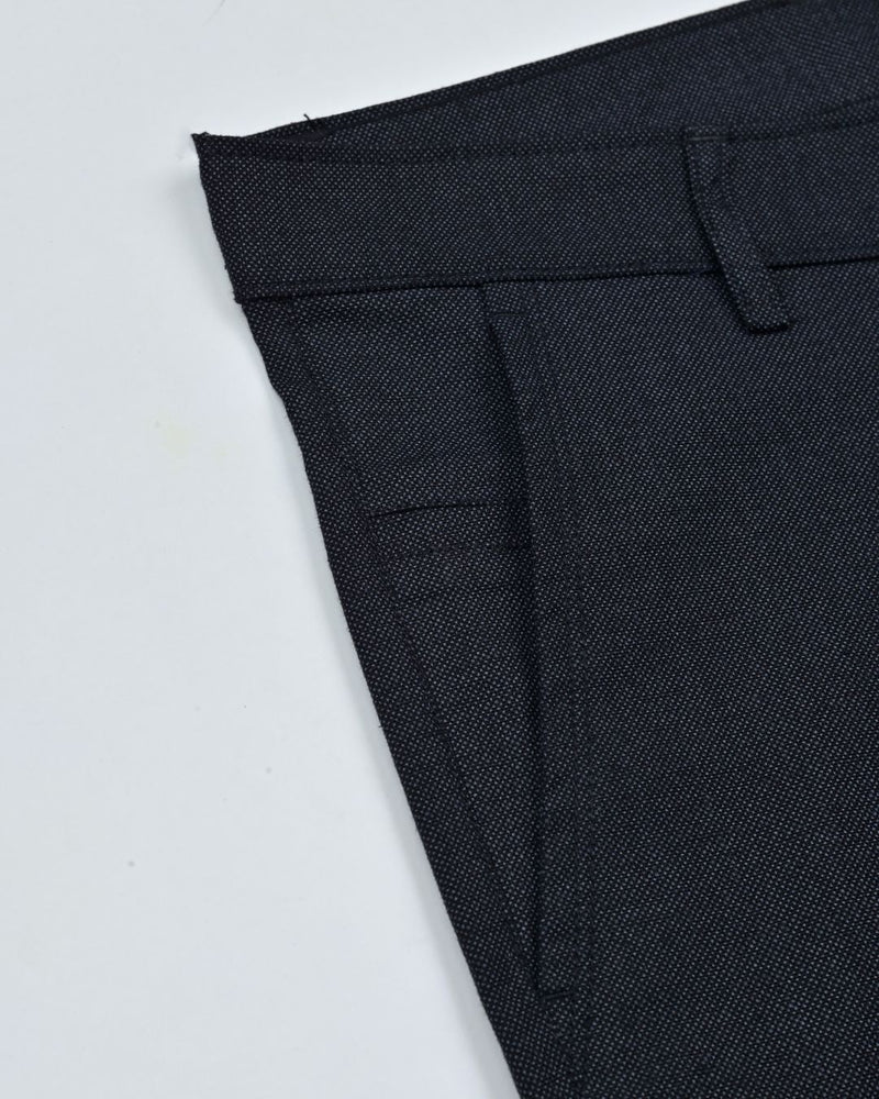 Black Mesh Printed - 2 way stretch - COTTON PANT