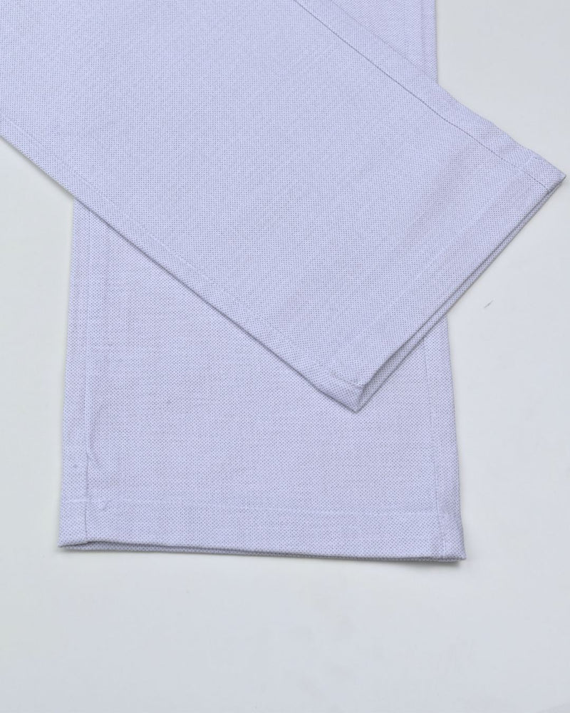 White Steel Printed - 2 way stretch - COTTON PANT
