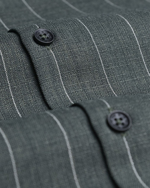 Hunter Green Linear Pattern - Half Sleeve - Airlite Shirt