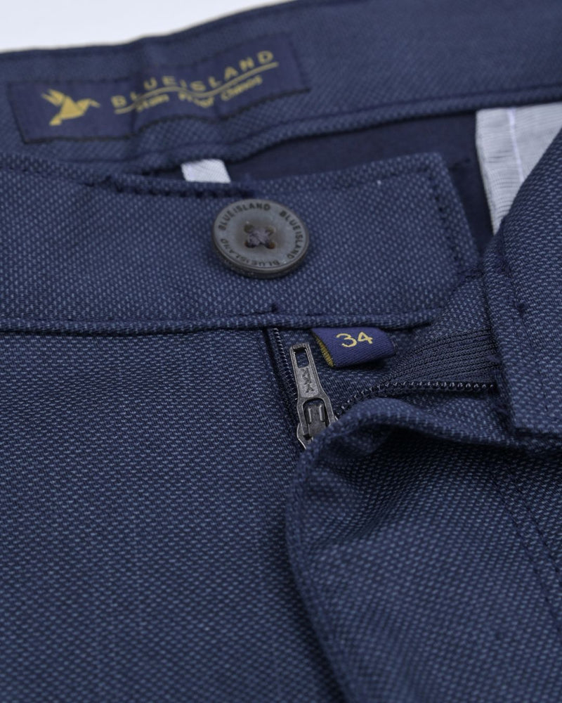 Metal Navy Printed - 2 way stretch - COTTON PANT