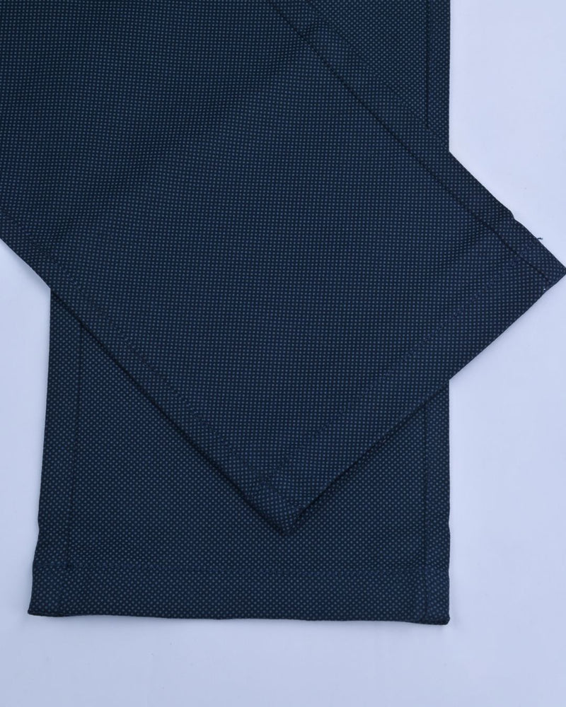 Navy Diamond Printed - 2 way stretch - COTTON PANT