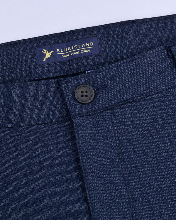 Navy Galaxy Print - 2 way stretch - COTTON PANT