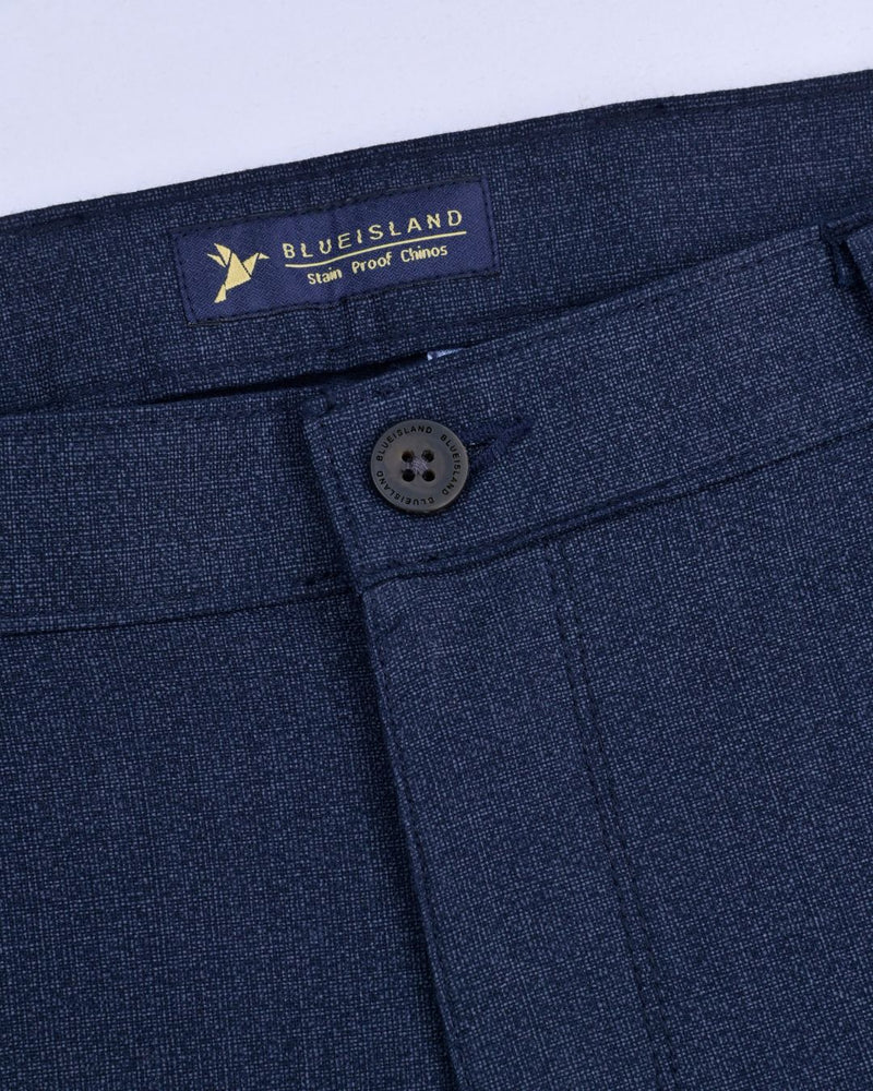 Navy Galaxy Print - 2 way stretch - COTTON PANT