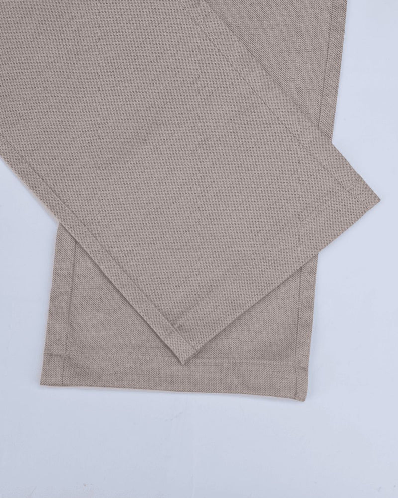 Dark Cream Steel Printed - 2 way stretch - COTTON PANT