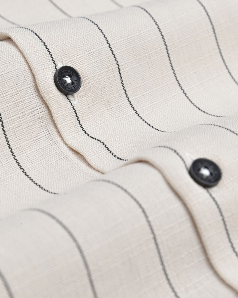 Desert Beige Linear Pattern - Half Sleeve - Airlite Shirt