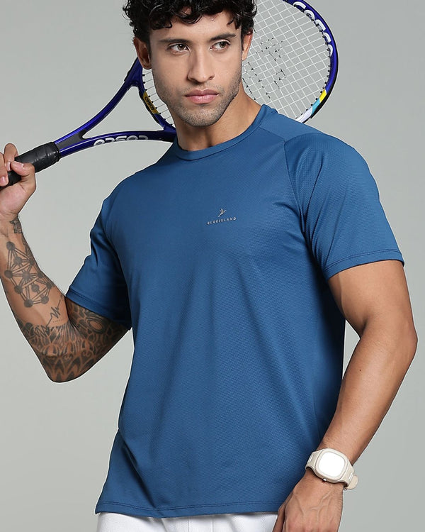 Stylish Blue - Active wear Round neck Tshirt