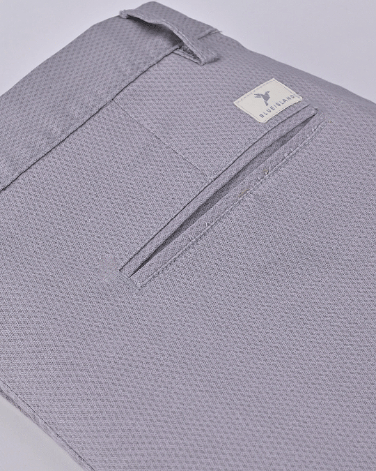Grey Diamond Printed - 2 way stretch - COTTON PANT