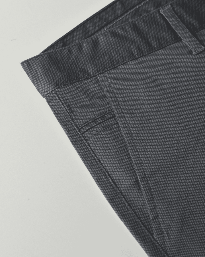 Greenish Grey Diamond Printed - 2 way stretch - COTTON PANT