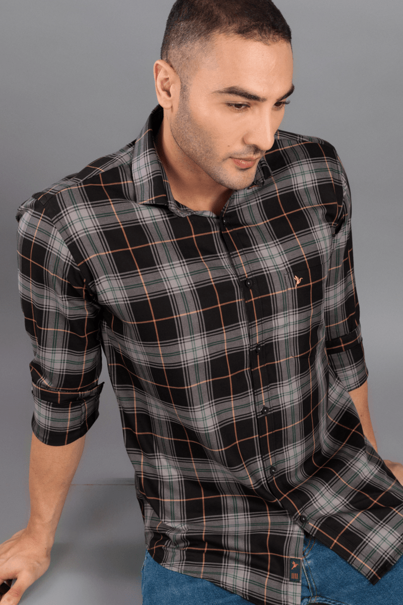 Black and Grey Checks - Full-Stain Proof