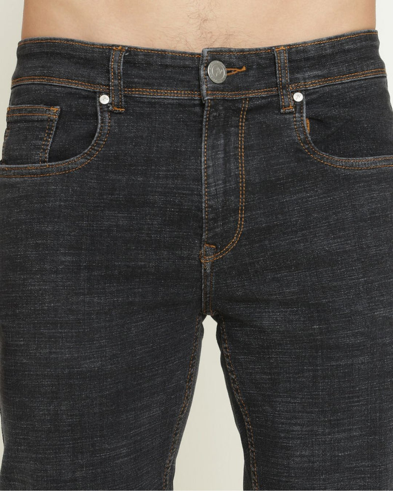 Striped Black - Denim Jeans
