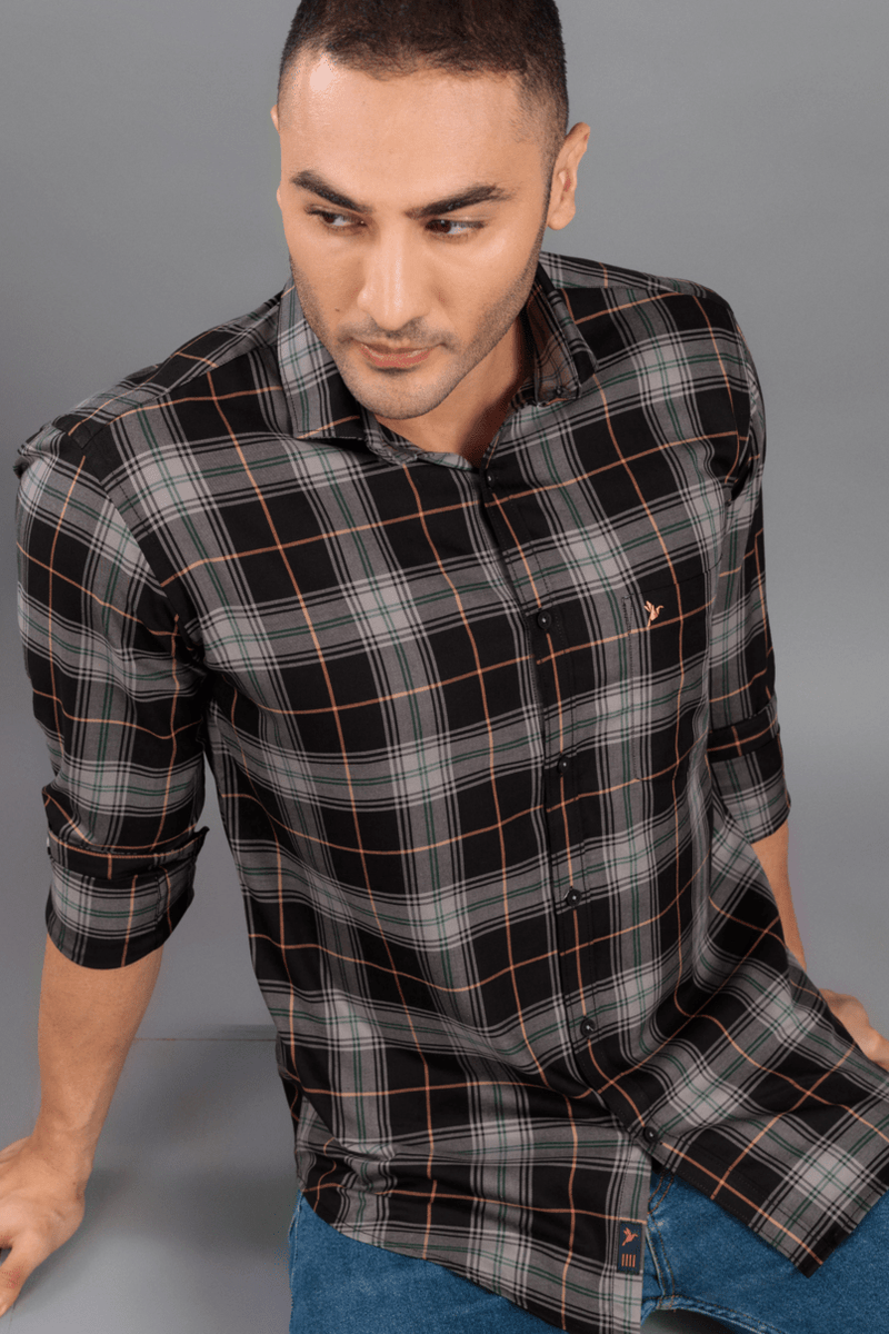 Black and Grey Checks - Full-Stain Proof
