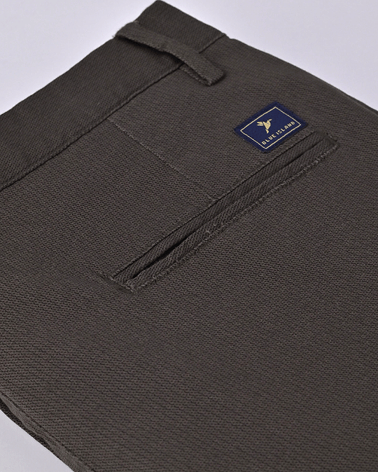 Green Mix Dot Printed - 2 way stretch - COTTON PANT