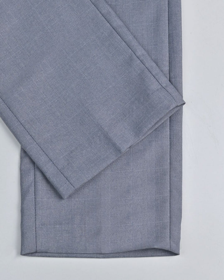 Steel Grey Square Checks - Wrinkle free Formal Pant