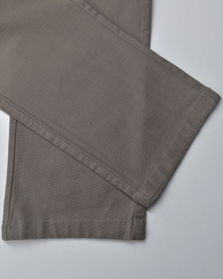 Dusty Grey - 2 way stretch - COTTON LINEN PANT