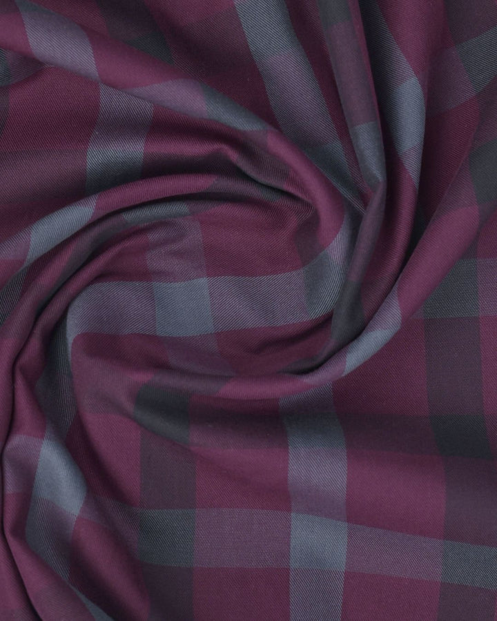 Burgundy Red Checks - Full-Stain Proof