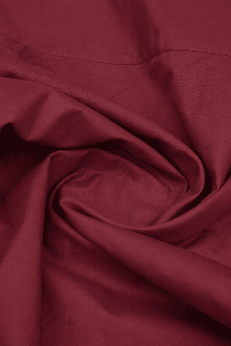 Cherry Red Cotton Linen-Full-Stain Proof