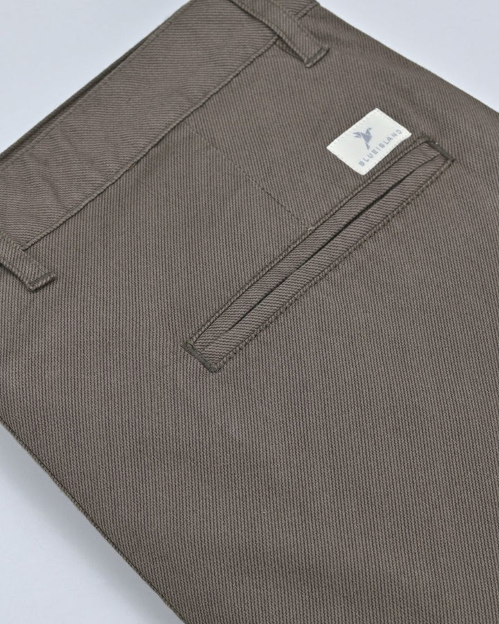 Brown Wave Printed - 2 way stretch - COTTON PANT