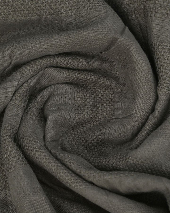 Dark Olive Self Pattern Stripes -Full-Stain Proof