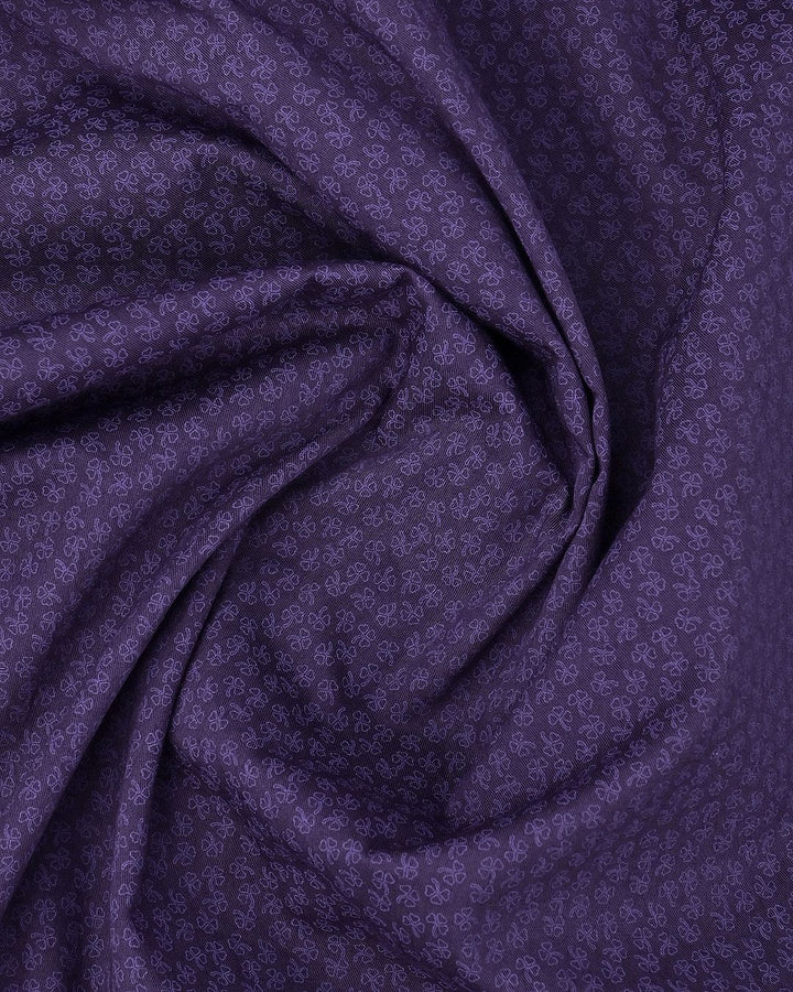 Violet Maple Leaf Print -Full-Stain Proof