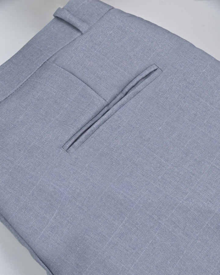 Steel Grey Square Checks - Wrinkle free Formal Pant