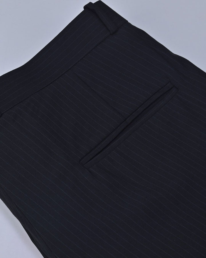 Black Monoline Stripes - Wrinkle free Formal Pant