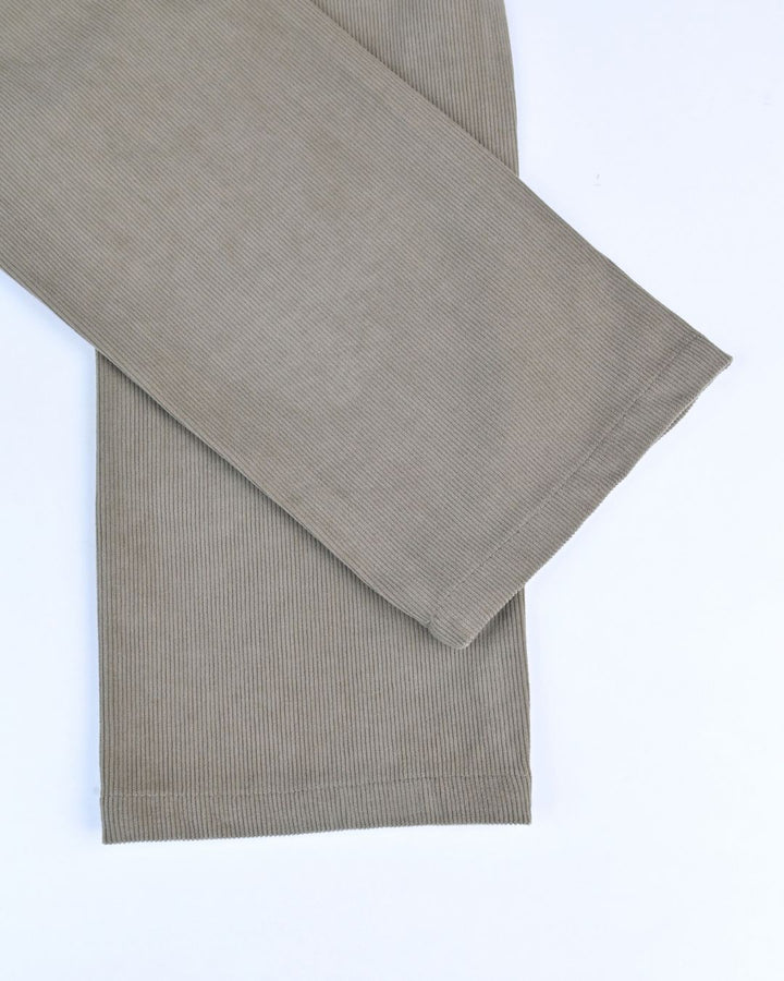 Dusty Olive Fine Stripe - Corduroy Pant