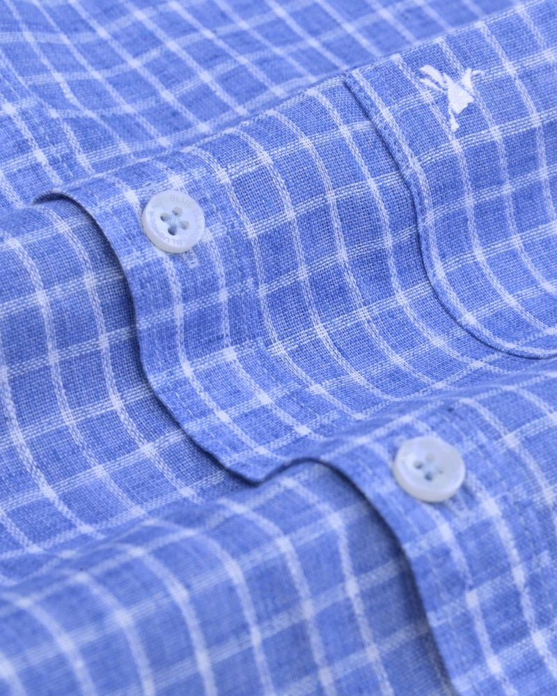 Magic Blue Checks -Full-Bamboo Linen