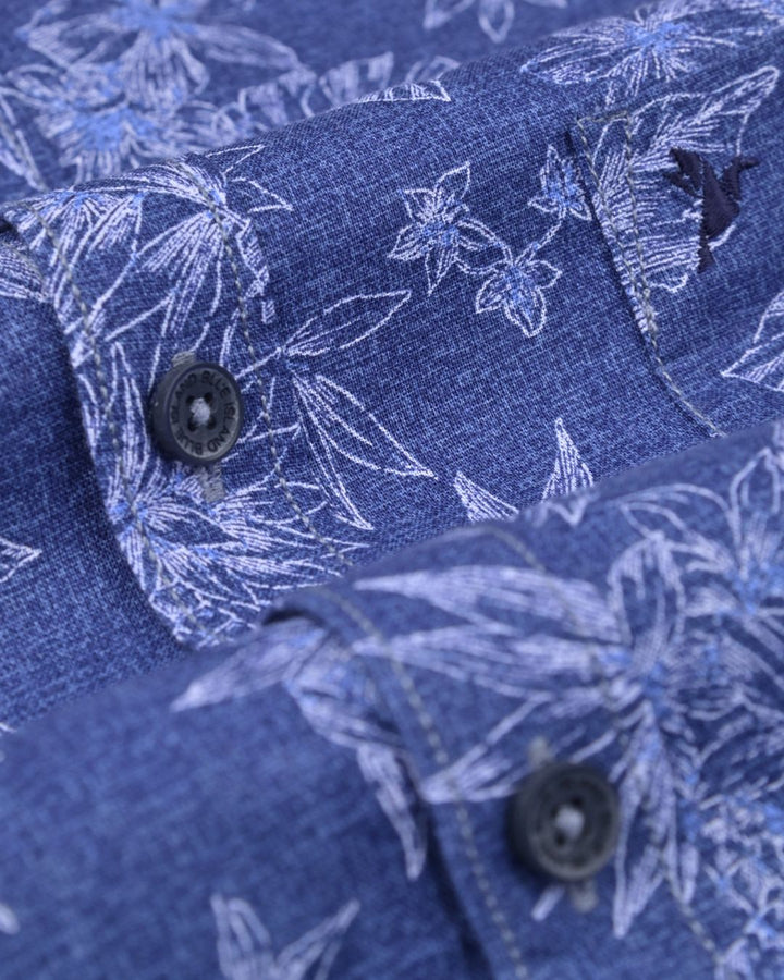 Blue Blossom Print - Full - Pride Shirt