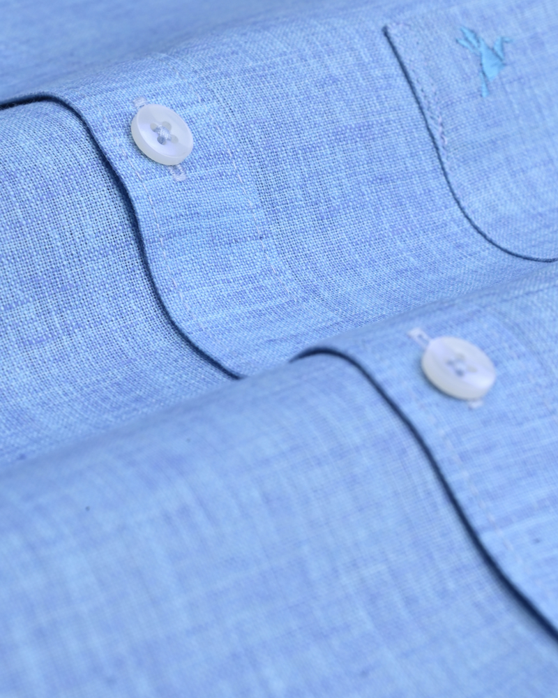 Spanish Blue -Full-Bamboo Linen