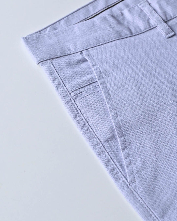 Lite Blue - 2 way stretch - COTTON LINEN PANT