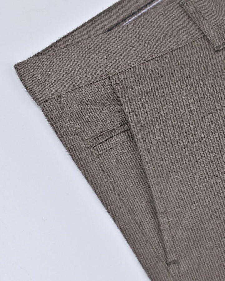 Brown Wave Printed - 2 way stretch - COTTON PANT