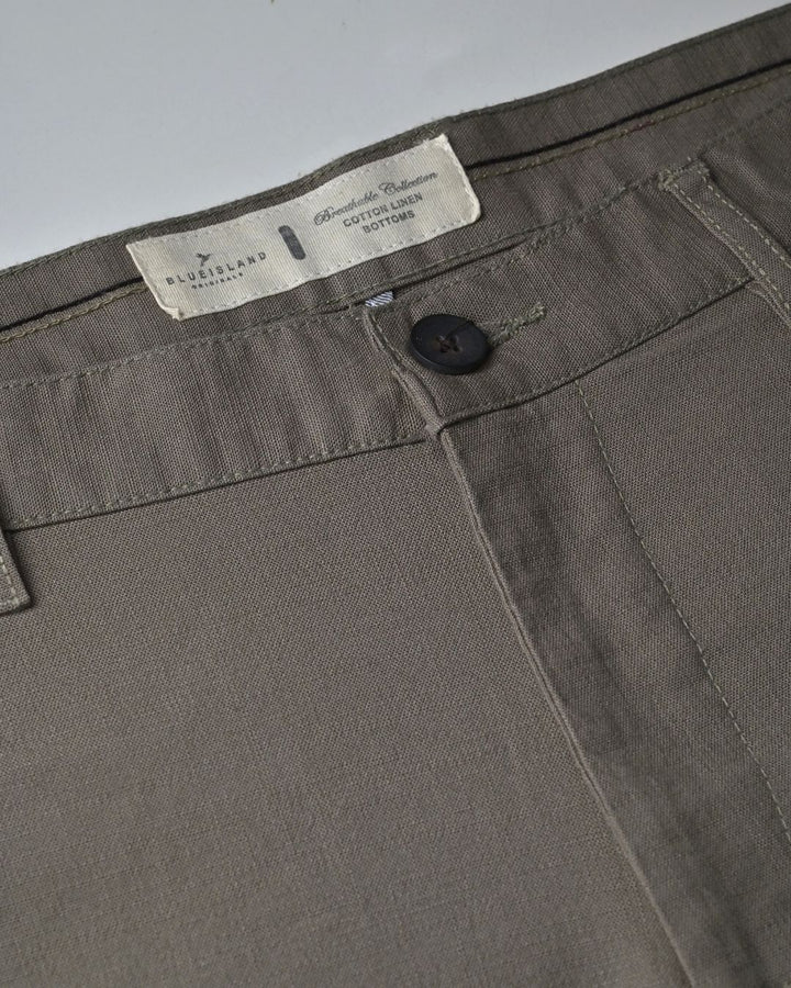 Dusty Grey - 2 way stretch - COTTON LINEN PANT