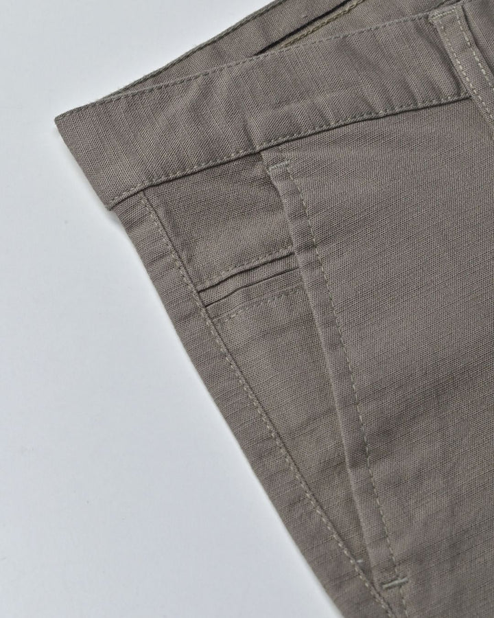 Dusty Grey - 2 way stretch - COTTON LINEN PANT