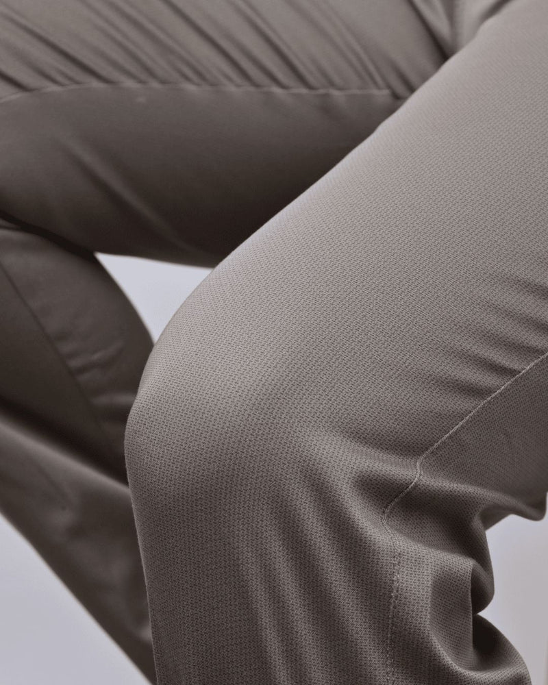 Dark Cream Pixel Printed - 2 way stretch - COTTON PANT