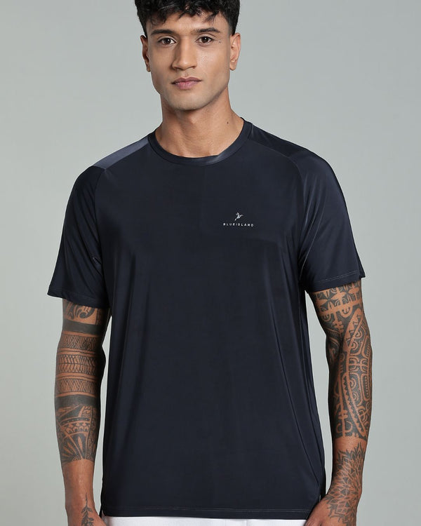 Graphite Grey - Active wear Round neck Tshirt